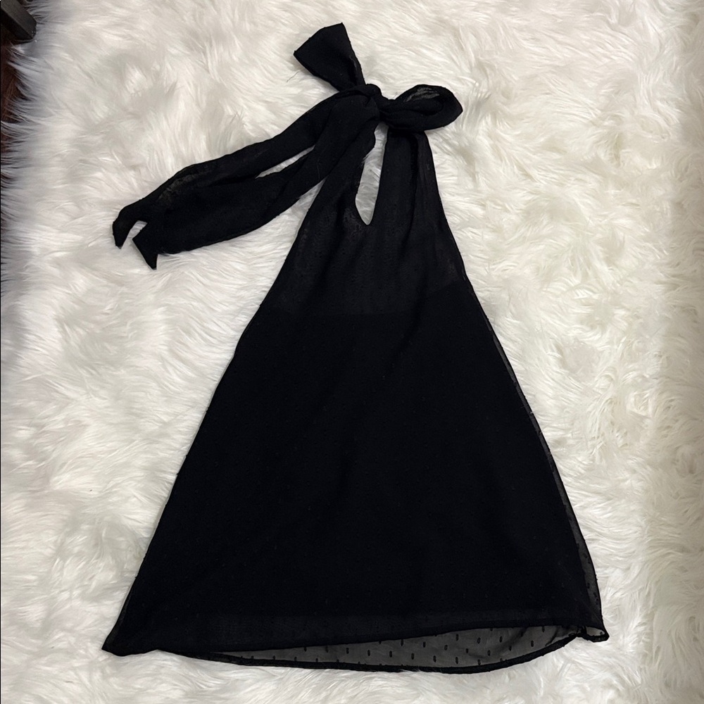 Black Halter Blouse